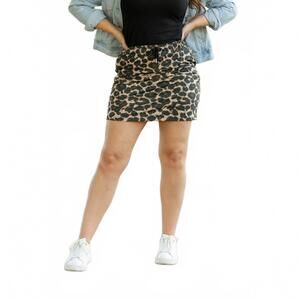 NEW JULIA ROSE liana 2.0 jogger skirt in leopard